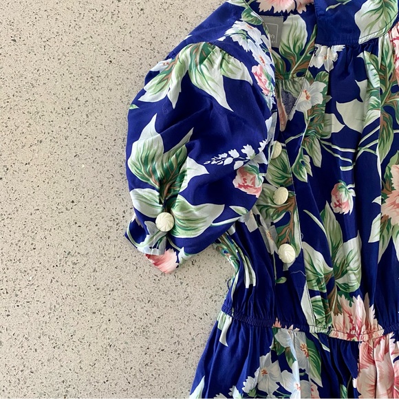 Vintage Carol Anderson Flower Dress Size Two - Picture 5 of 12